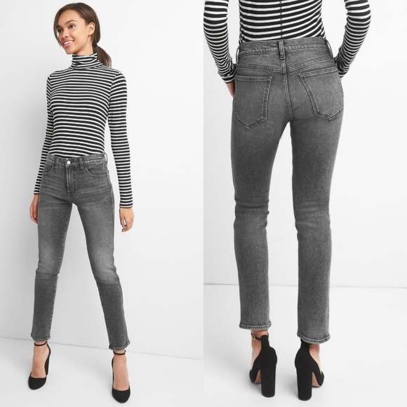 GAP Denim - GAP High Rise Slim Straight Fit Jeans